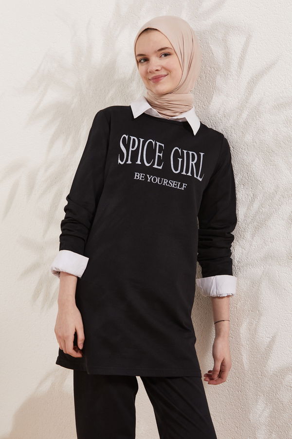 Tunik Pantolon Siyah - 3941