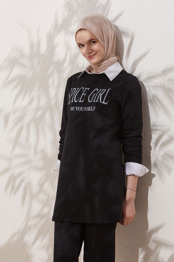 Tunik Pantolon Siyah - 3941