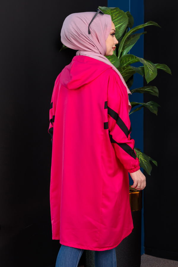Fermuarlı Kap Fuşya - 3880 FUŞYA