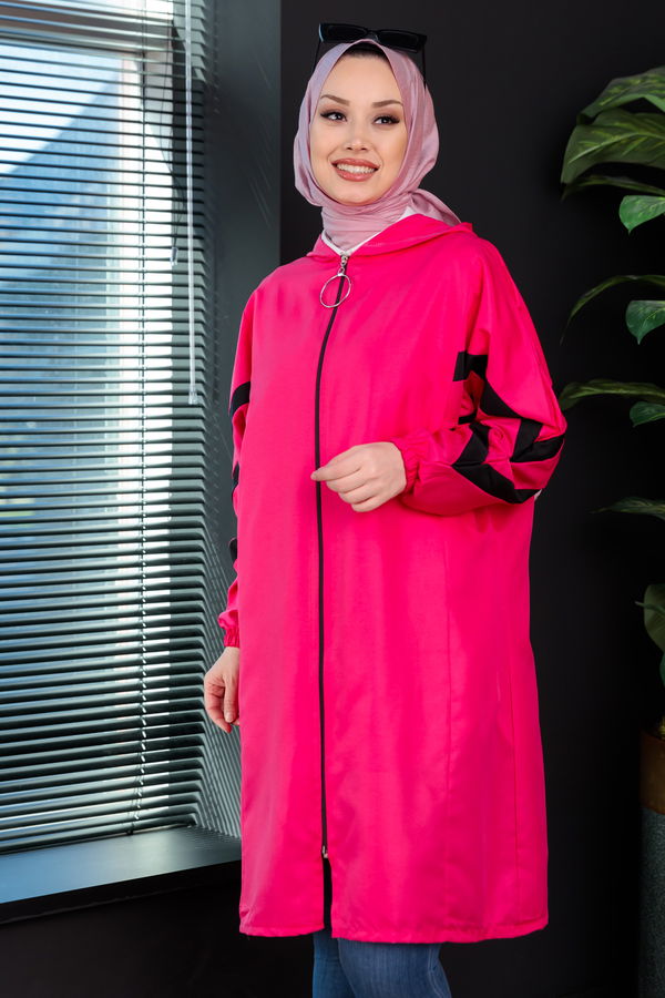 Fermuarlı Kap Fuşya - 3880 FUŞYA