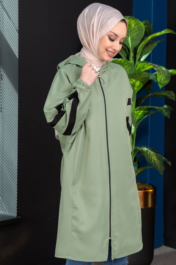 Fermuarlı Kap Yeşil - 3880