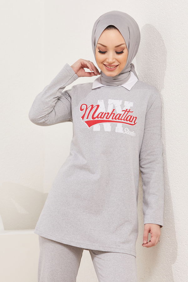 Tunik Pantolon Gri - 3940 GRİ