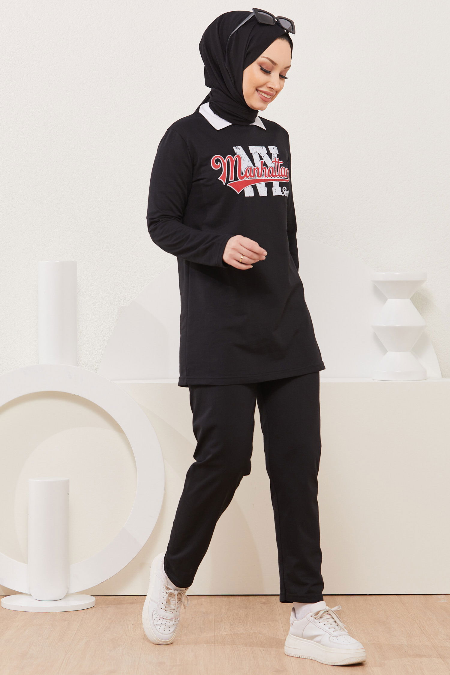 Tunik Pantolon Siyah - 3940