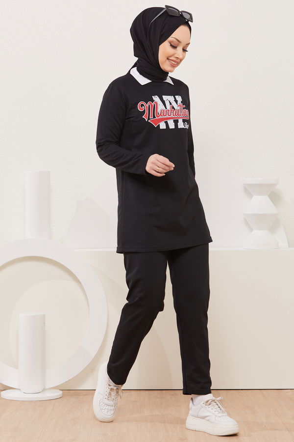 Tunik Pantolon Siyah - 3940