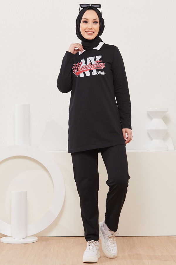 Tunik Pantolon Siyah - 3940