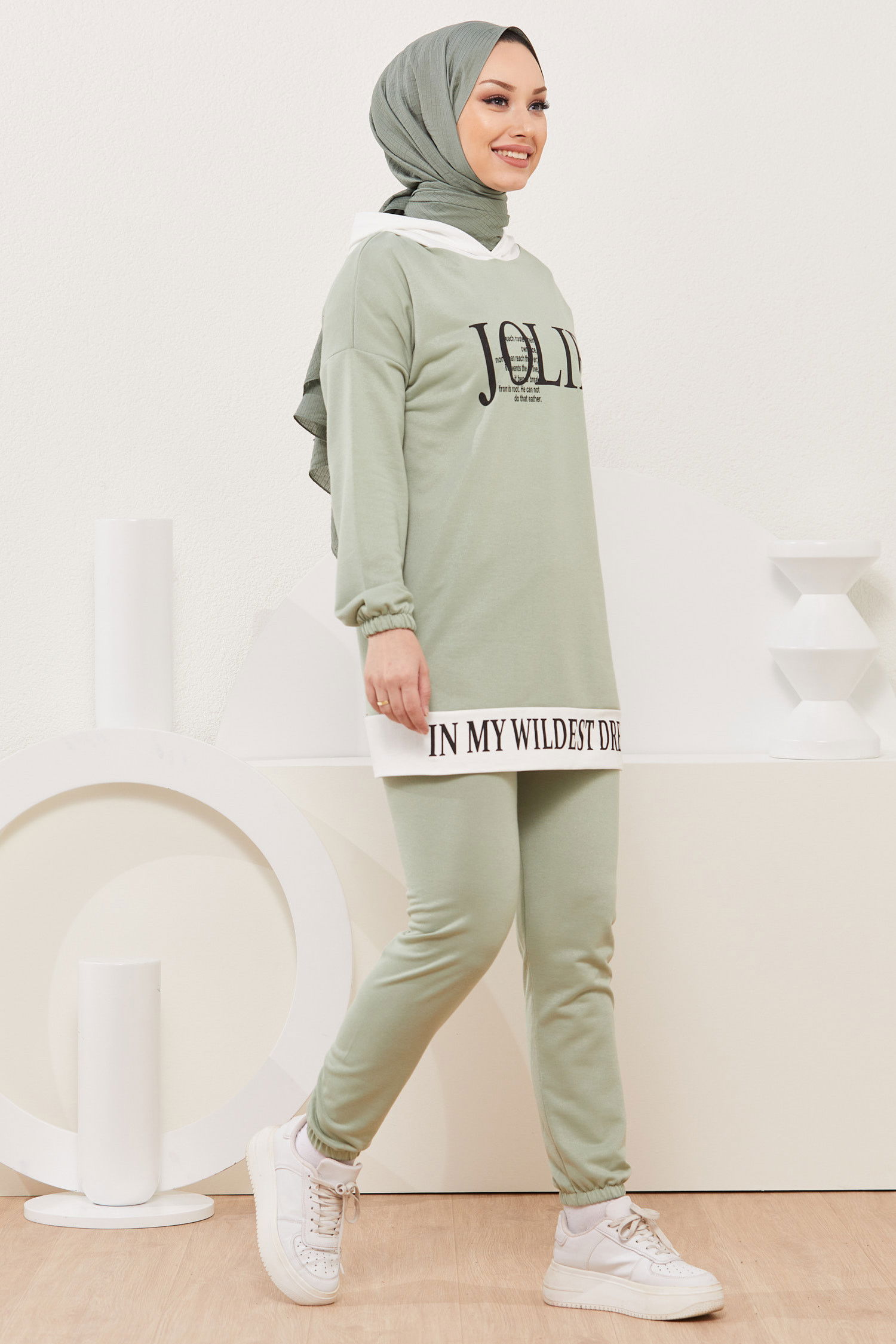 Tunik Pantolon Yeşil - 3926