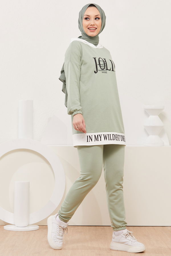 Tunik Pantolon Yeşil - 3926