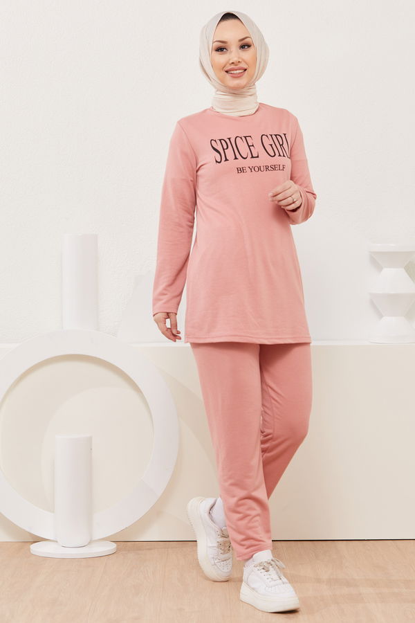 Tunik Pantolon Pembe - 3941