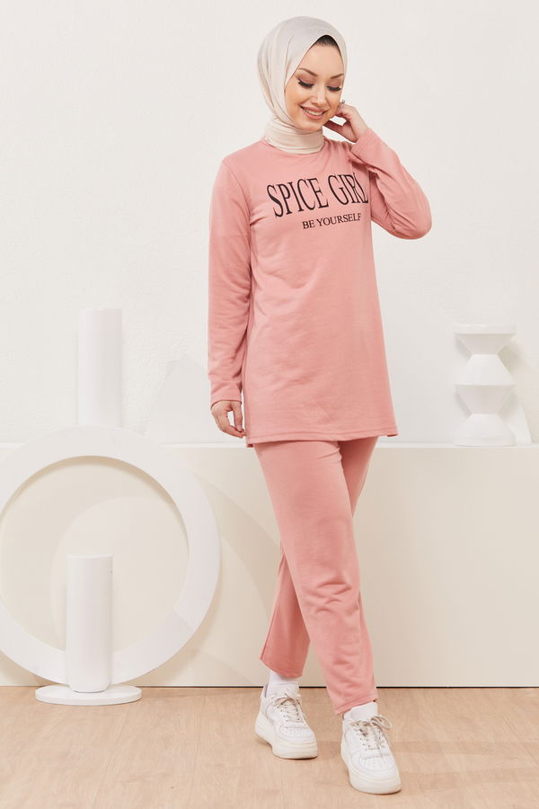Tunik Pantolon Pembe - 3941