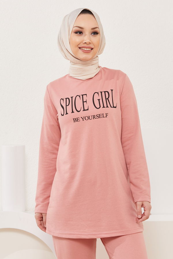 Tunik Pantolon Pembe - 3941
