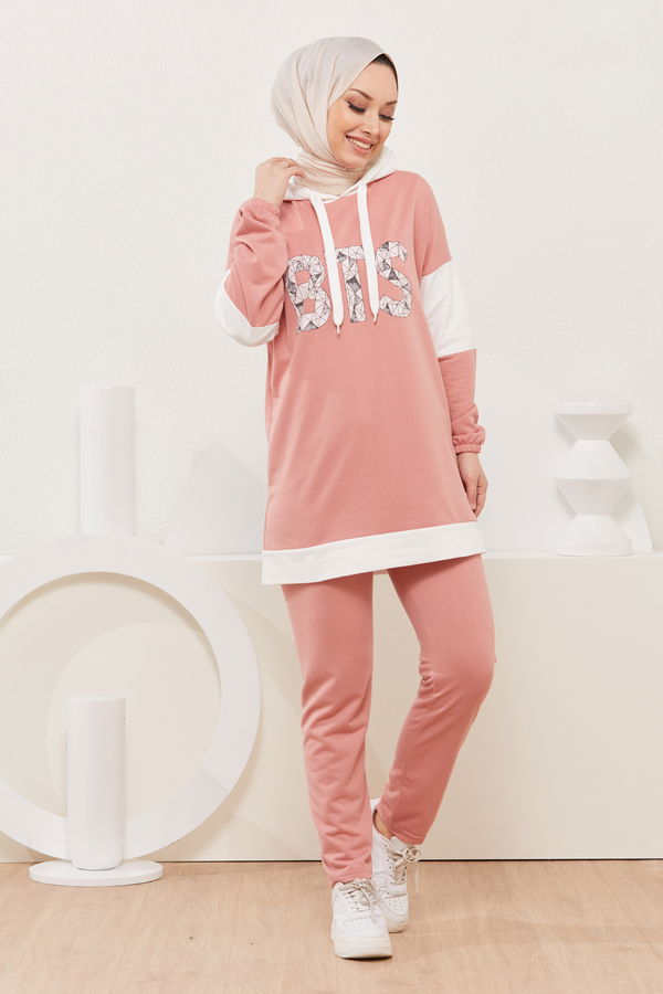 Tunik Pantolon Pembe - 3928 PEMBE