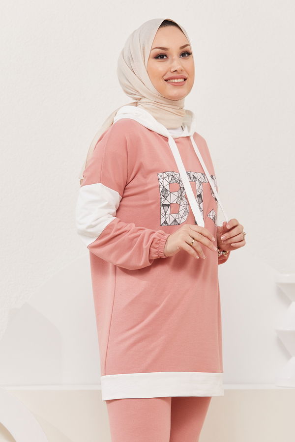 Tunik Pantolon Pembe - 3928 PEMBE