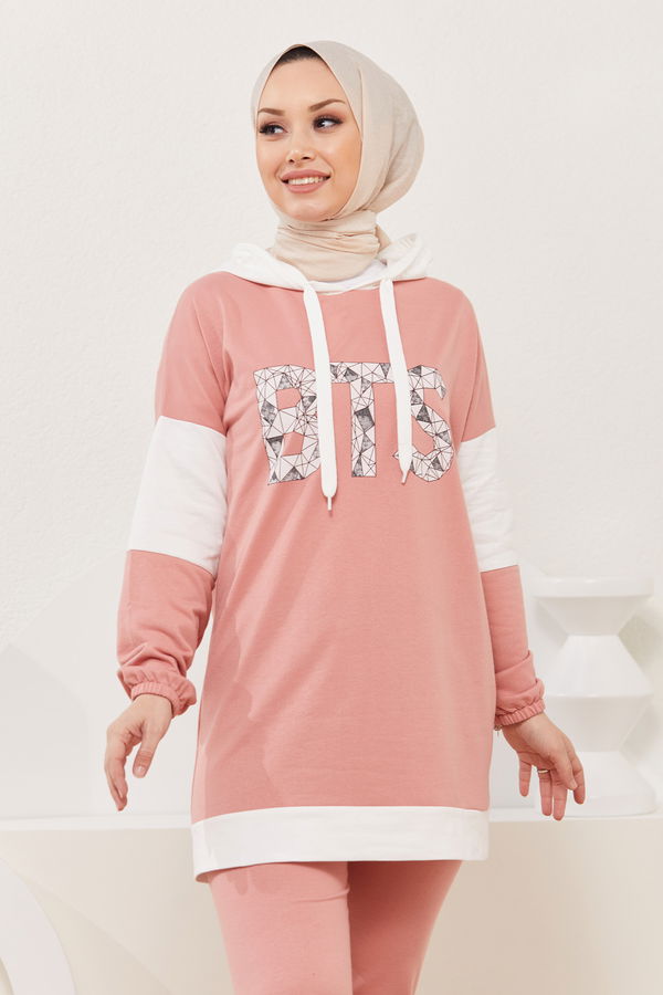 Tunik Pantolon Pembe - 3928 PEMBE