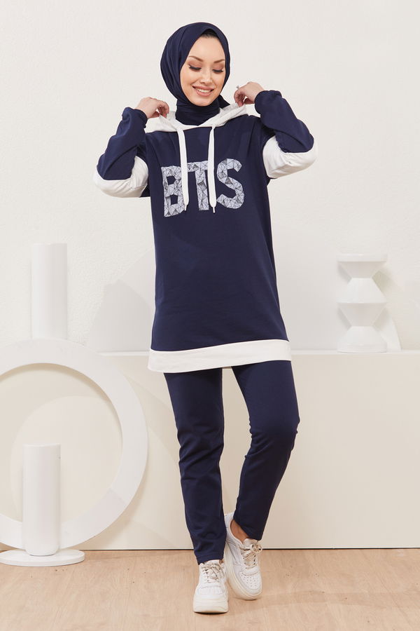 Tunik Pantolon Lacivert - 3928