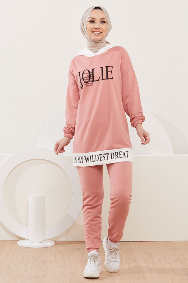 Tunik Pantolon Pembe - 3926 PEMBE