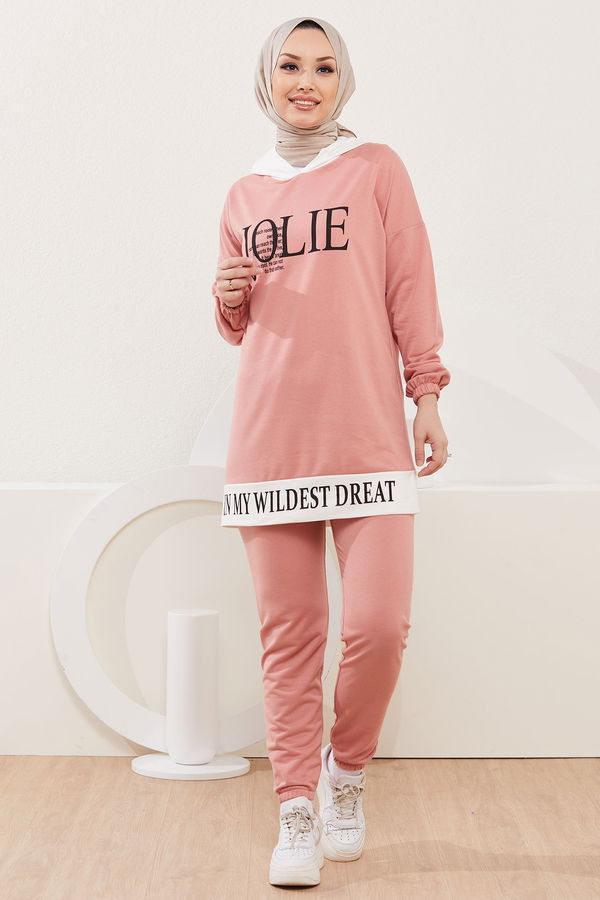 Tunik Pantolon Pembe - 3926 PEMBE