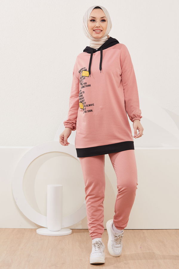 Tunik Pantolon Pembe - 3927