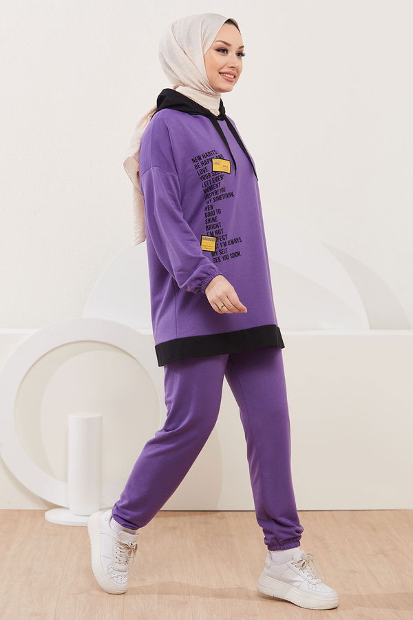 Tunik Pantolon Mor - 3927