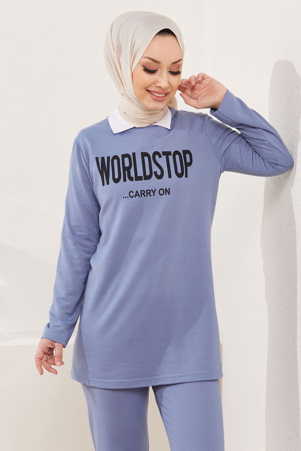 Tunik Pantolon Mavi - 3939