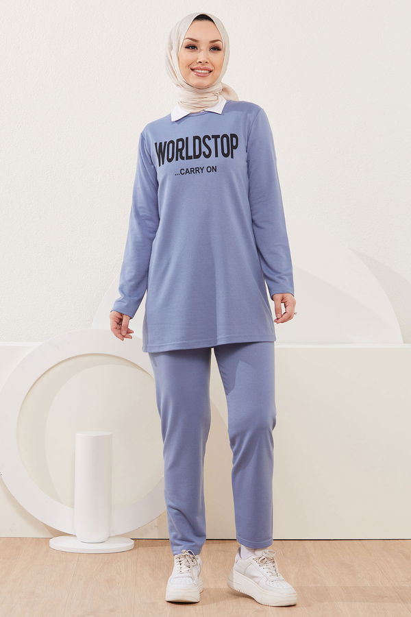 Tunik Pantolon Mavi - 3939