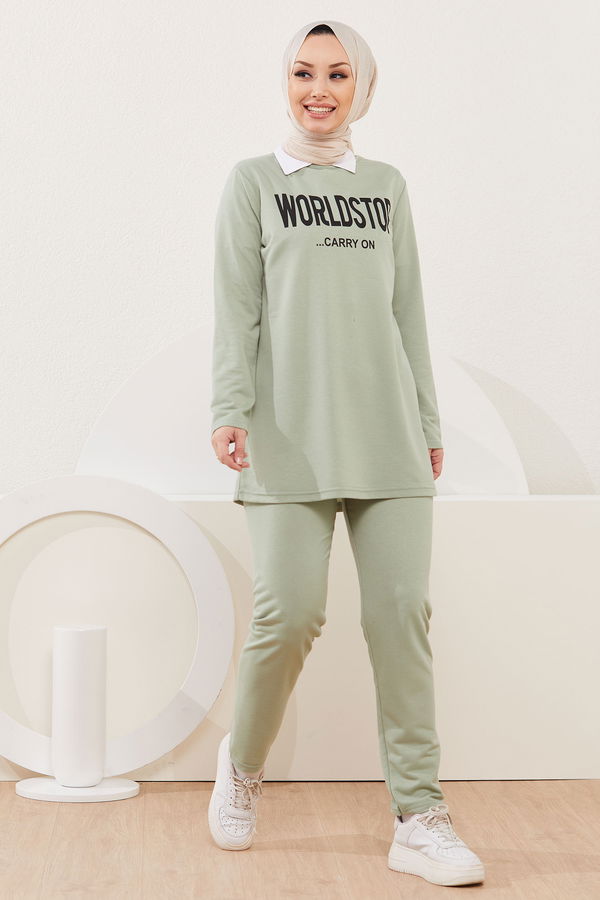 Tunik Pantolon Yeşil - 3939 YEŞİL