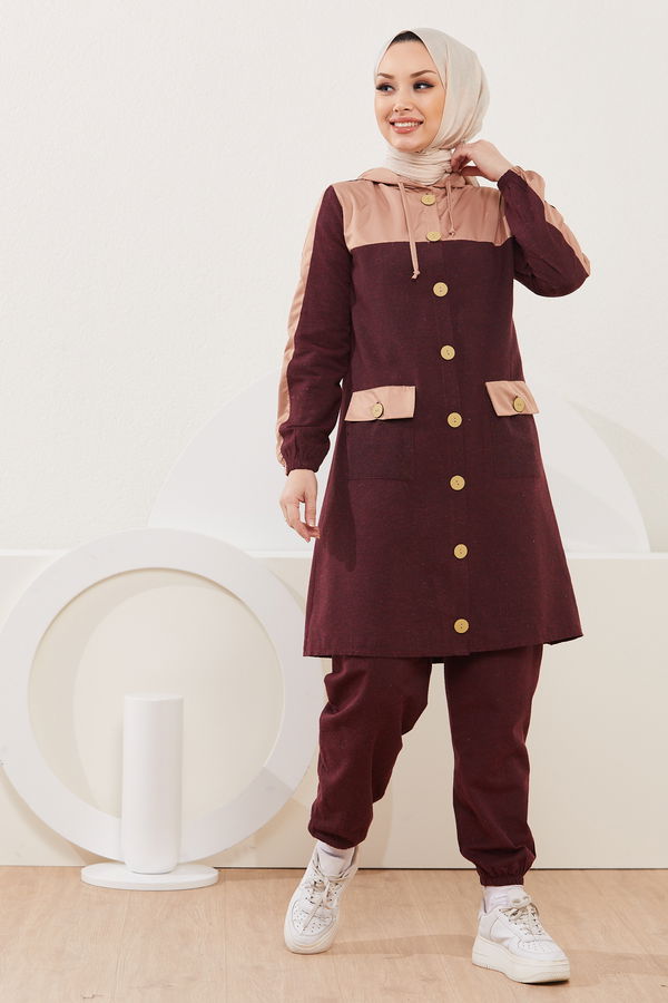 Tunık Pantolon Bordo - 3919 BORDO