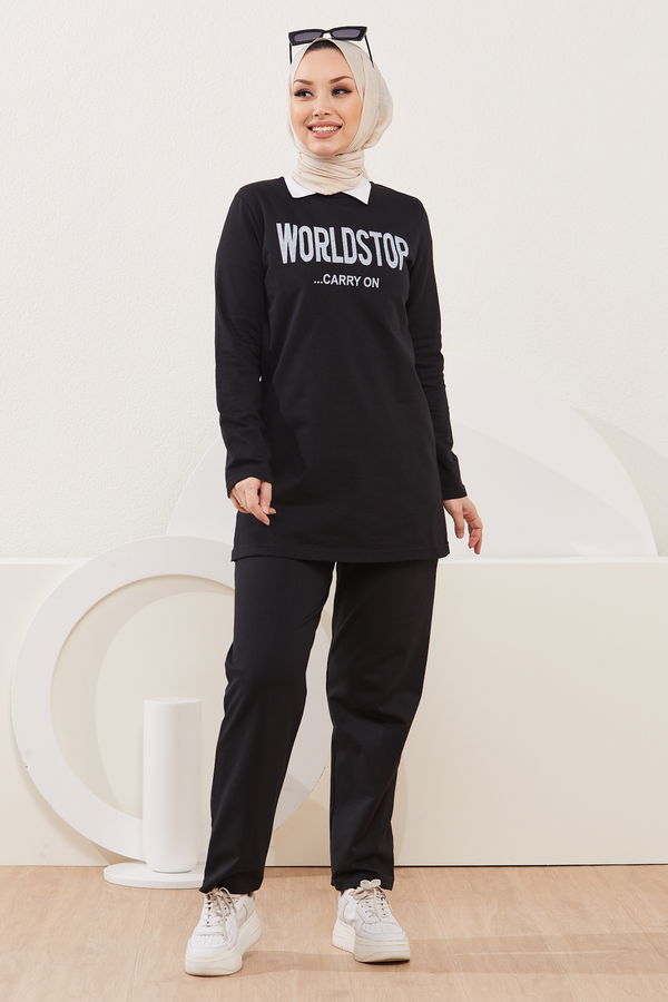 Tunik Pantolon Siyah - 3939 SİYAH