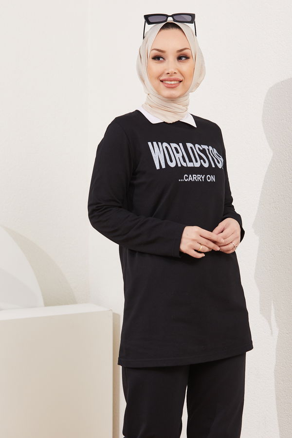 Tunik Pantolon Siyah - 3939 SİYAH