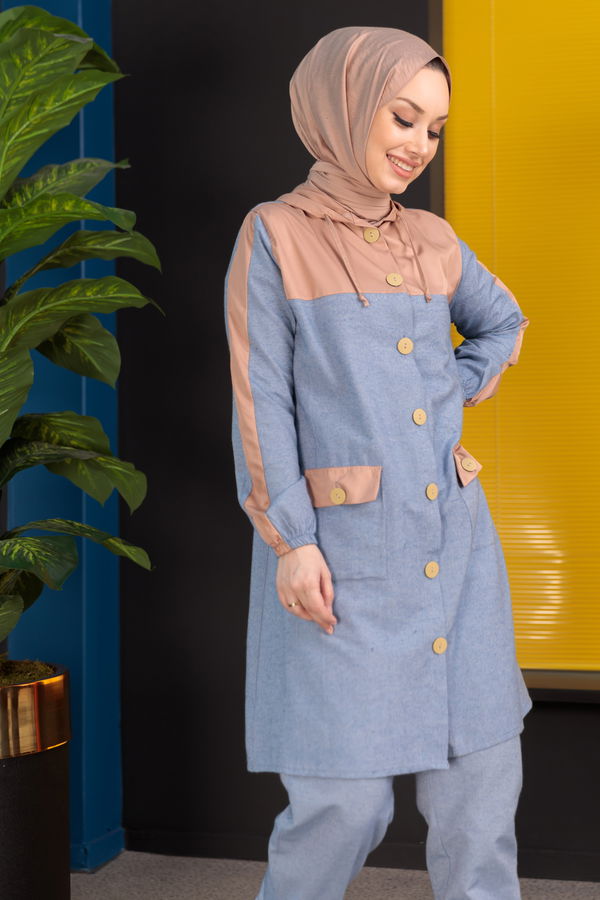 Tunık Pantolon Mavi - 3919