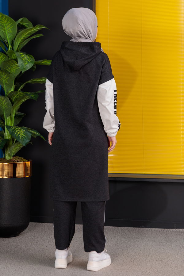 Tunik Pantolon Antrasit - 3944