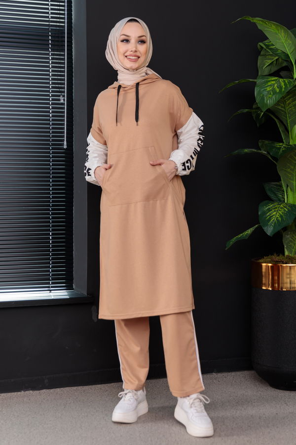 Tunik Pantolon Vizon - 3944 VİZON