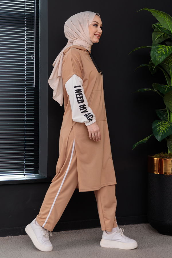 Tunik Pantolon Vizon - 3944 VİZON