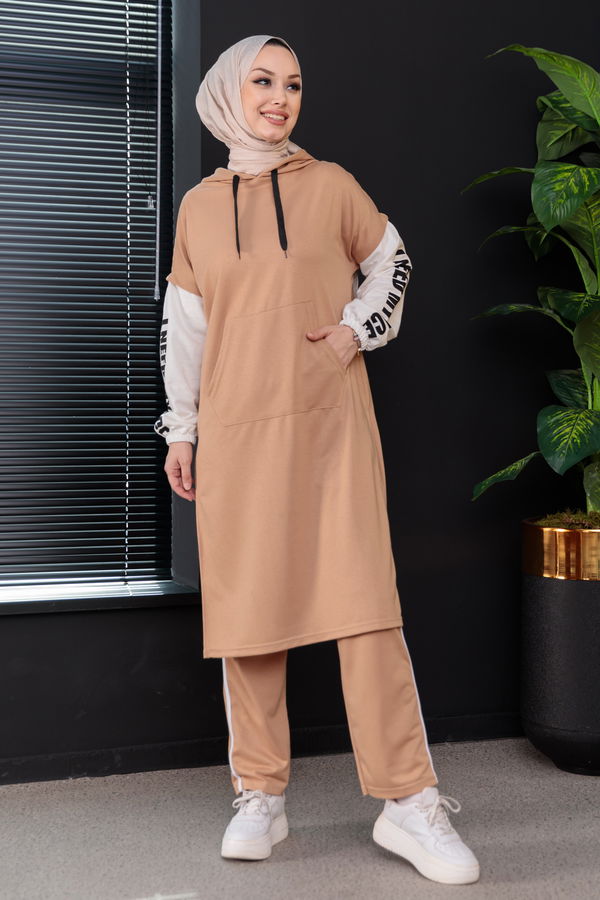 Tunik Pantolon Vizon - 3944 VİZON