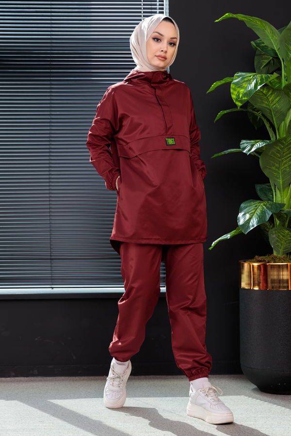 Tunik Pantolon Bordo - 3964