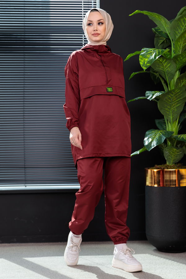 Tunik Pantolon Bordo - 3964