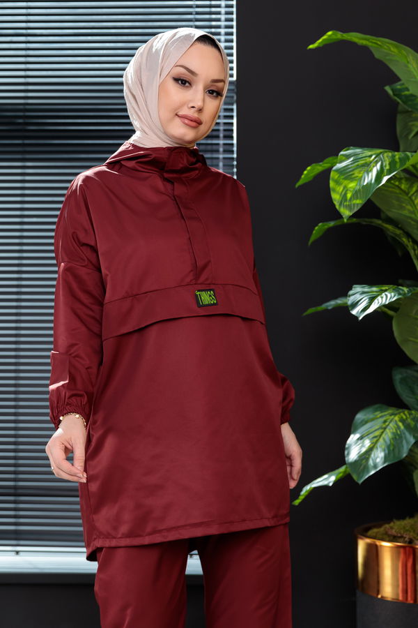 Tunik Pantolon Bordo - 3964
