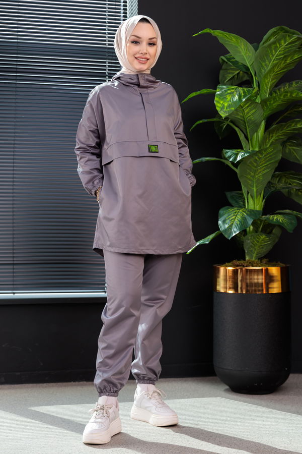 Tunik Pantolon Gri - 3964