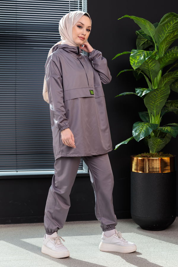 Tunik Pantolon Gri - 3964