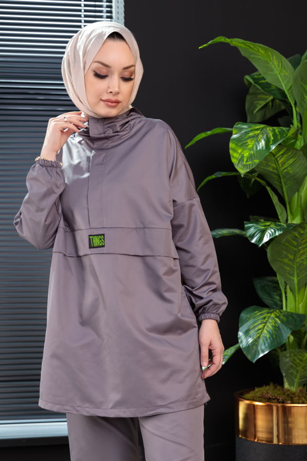 Tunik Pantolon Gri - 3964