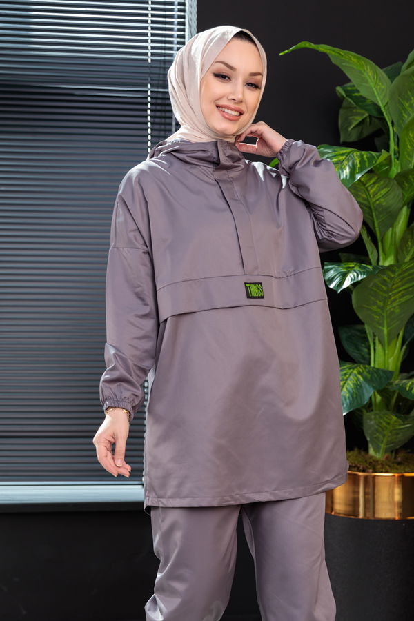 Tunik Pantolon Gri - 3964