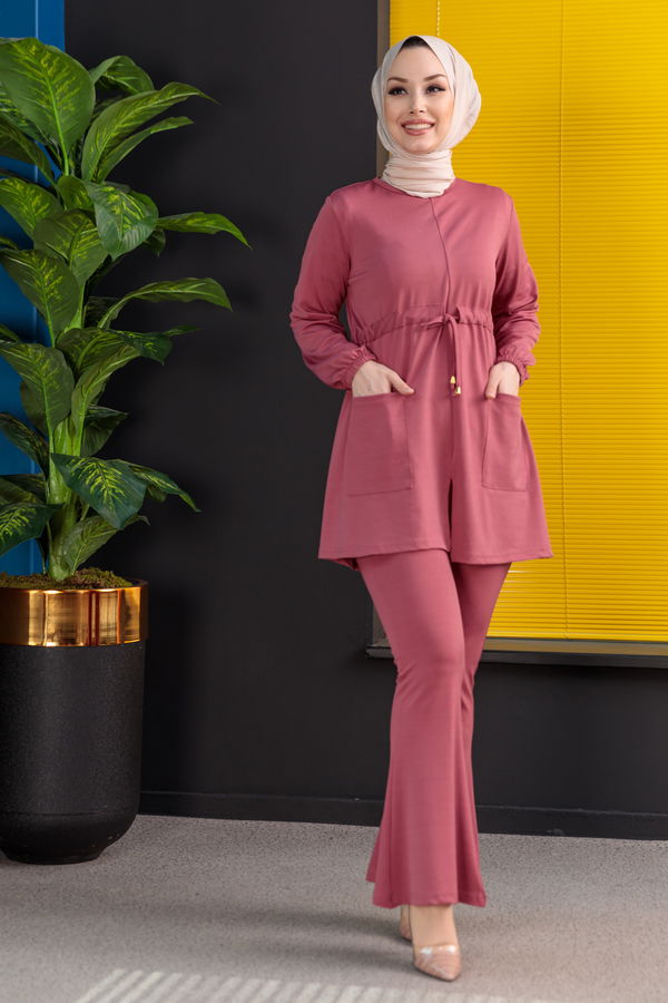 Tunik Pantolon Pembe - 3971