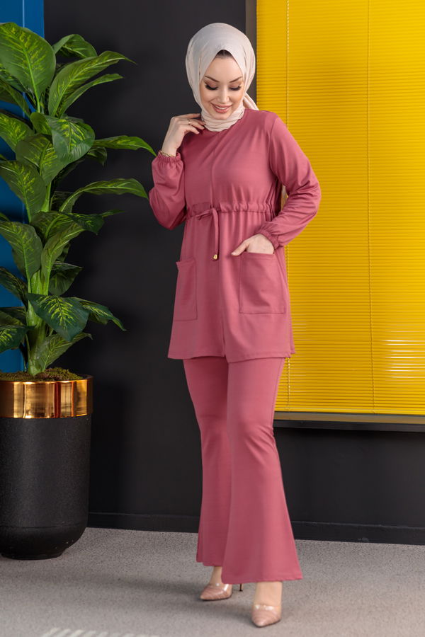 Tunik Pantolon Pembe - 3971
