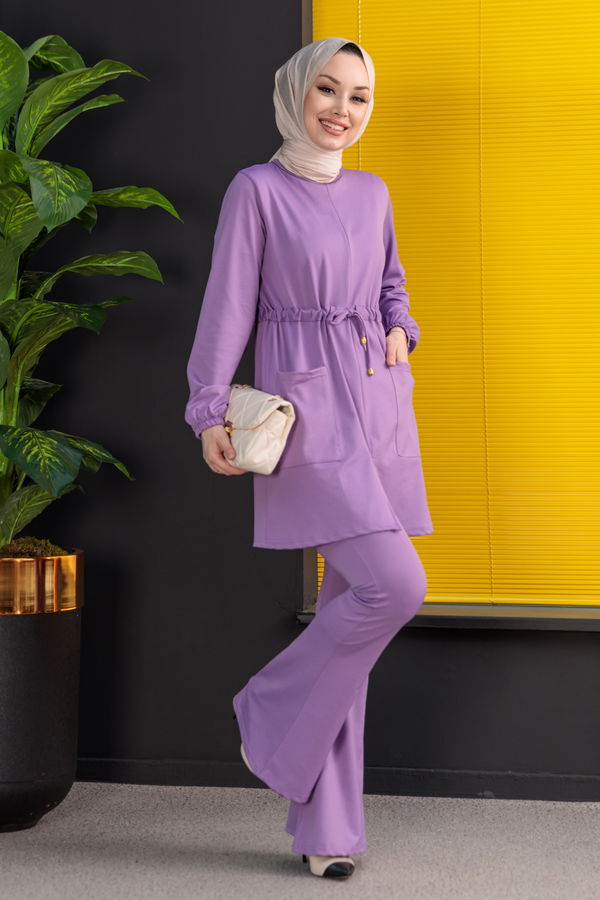 Tunik Pantolon Lila - 3971