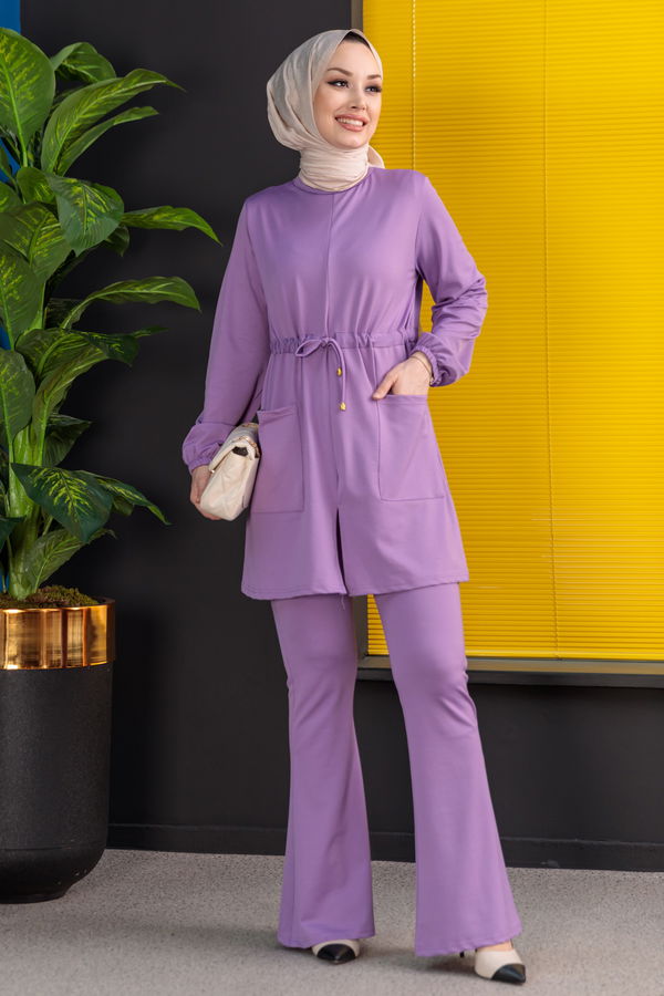 Tunik Pantolon Lila - 3971