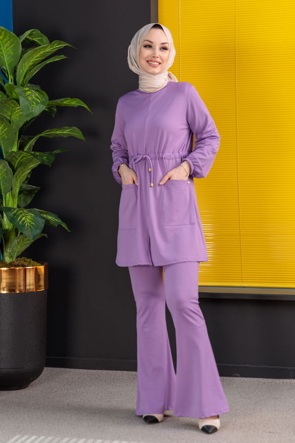 Tunik Pantolon Lila - 3971