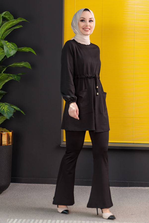 Tunik Pantolon Siyah - 3971