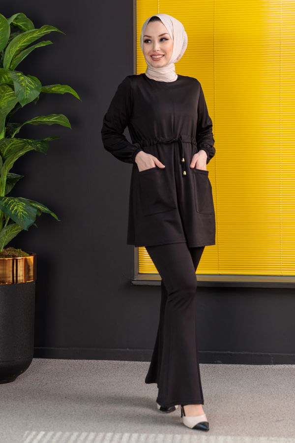 Tunik Pantolon Siyah - 3971