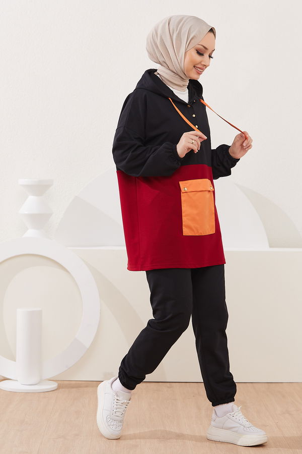 Eşofman Takımı Bordo - 3954 BORDO