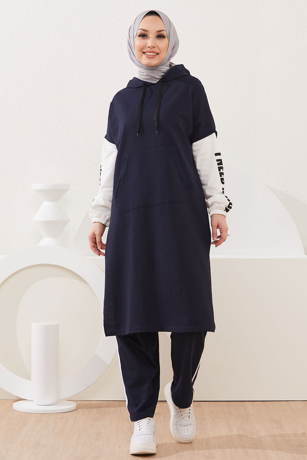 Tunik Pantolon Lacivert - 3944
