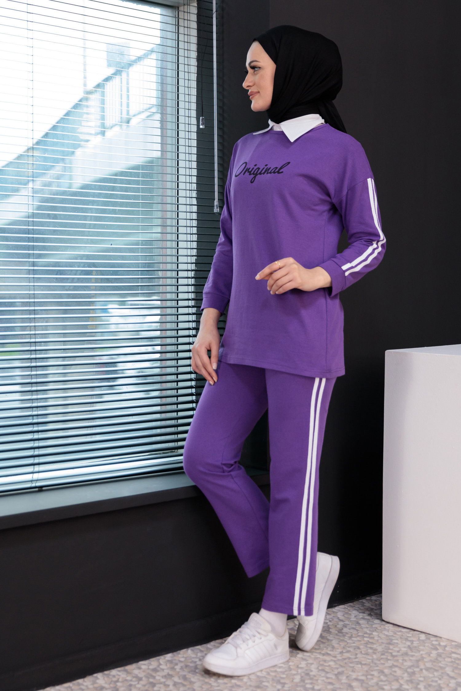 TUNIK PANTOLON Mor - 8401 MOR
